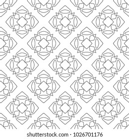 Seamless geometric ornamental vector pattern