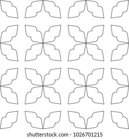 Seamless geometric ornamental vector pattern