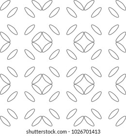 Seamless geometric ornamental vector pattern