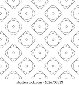 Seamless geometric ornamental vector pattern