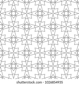 Seamless geometric ornamental vector pattern