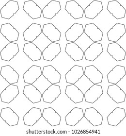 Seamless geometric ornamental vector pattern