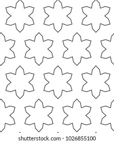 Seamless geometric ornamental vector pattern