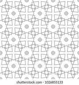 Seamless geometric ornamental vector pattern