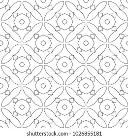 Seamless geometric ornamental vector pattern