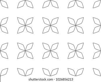 Seamless geometric ornamental vector pattern