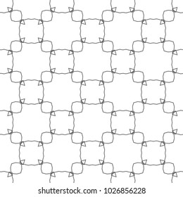 Seamless geometric ornamental vector pattern