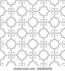Seamless geometric ornamental vector pattern