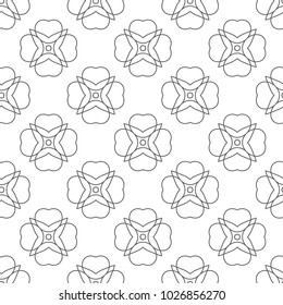 Seamless geometric ornamental vector pattern