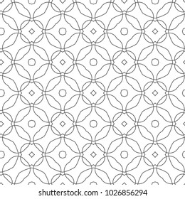 Seamless geometric ornamental vector pattern