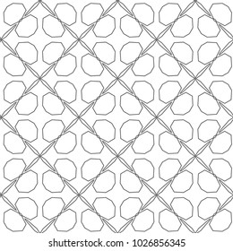 Seamless geometric ornamental vector pattern