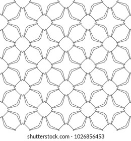 Seamless geometric ornamental vector pattern