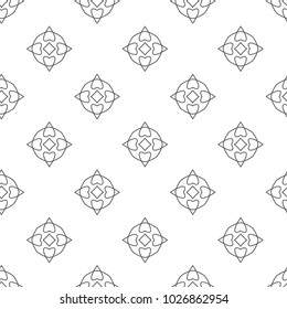 Seamless geometric ornamental vector pattern