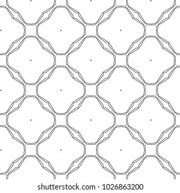 Seamless geometric ornamental vector pattern
