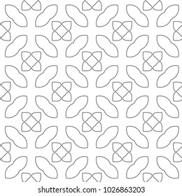 Seamless geometric ornamental vector pattern