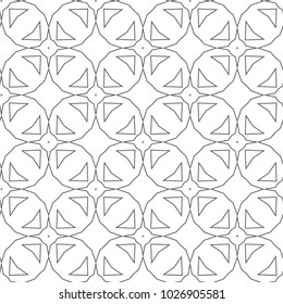 Seamless geometric ornamental vector pattern