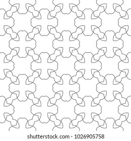 Seamless geometric ornamental vector pattern