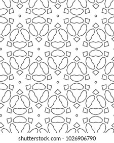Seamless geometric ornamental vector pattern