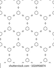 Seamless geometric ornamental vector pattern