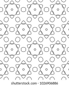 Seamless geometric ornamental vector pattern