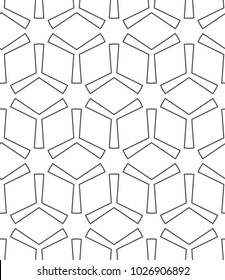 Seamless geometric ornamental vector pattern