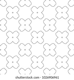 Seamless geometric ornamental vector pattern