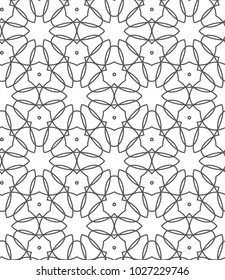 Seamless geometric ornamental vector pattern