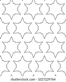 Seamless geometric ornamental vector pattern
