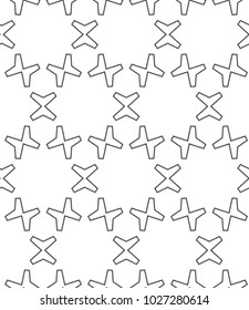 Seamless geometric ornamental vector pattern