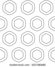 Seamless geometric ornamental vector pattern