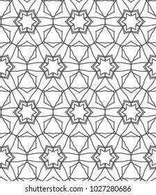 Seamless geometric ornamental vector pattern