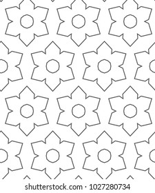 Seamless geometric ornamental vector pattern