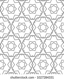 Seamless geometric ornamental vector pattern