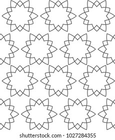 Seamless geometric ornamental vector pattern
