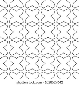 Seamless geometric ornamental vector pattern