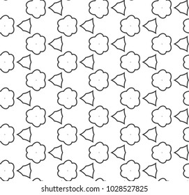 Seamless geometric ornamental vector pattern