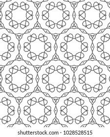 Seamless geometric ornamental vector pattern
