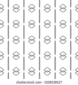 Seamless geometric ornamental vector pattern