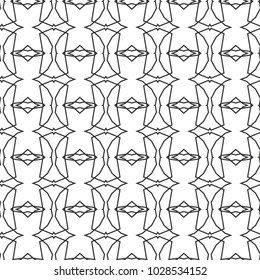 Seamless geometric ornamental vector pattern