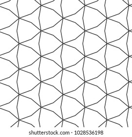 Seamless geometric ornamental vector pattern