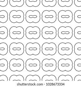 Seamless geometric ornamental vector pattern