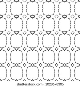 Seamless geometric ornamental vector pattern