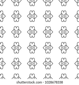Seamless geometric ornamental vector pattern