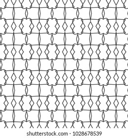Seamless geometric ornamental vector pattern