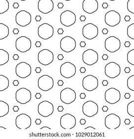 Seamless geometric ornamental vector pattern