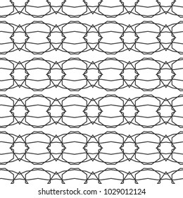 Seamless geometric ornamental vector pattern