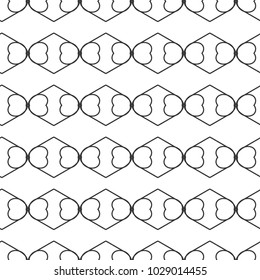 Seamless geometric ornamental vector pattern