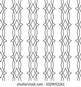Seamless geometric ornamental vector pattern