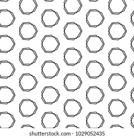 Seamless geometric ornamental vector pattern