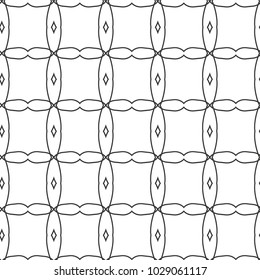 Seamless geometric ornamental vector pattern